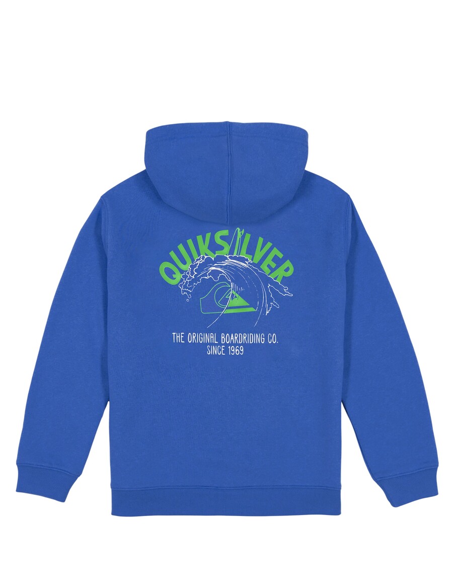 Quik Silver Boys 8-16 Over The Wave Hoodie - Nebulas Blue