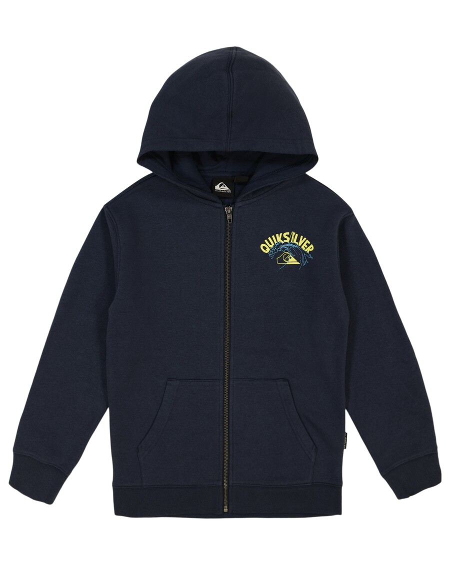 Quik Silver Boys 8-16 Over The Wave Hoodie - Dark Navy