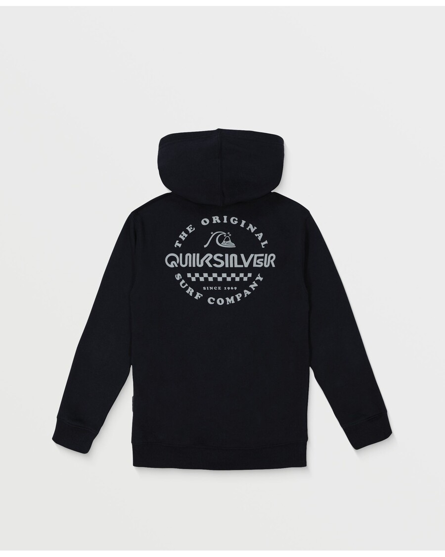 Quik Silver Boys 2-7 Graphic Zip Hoodie - Black
