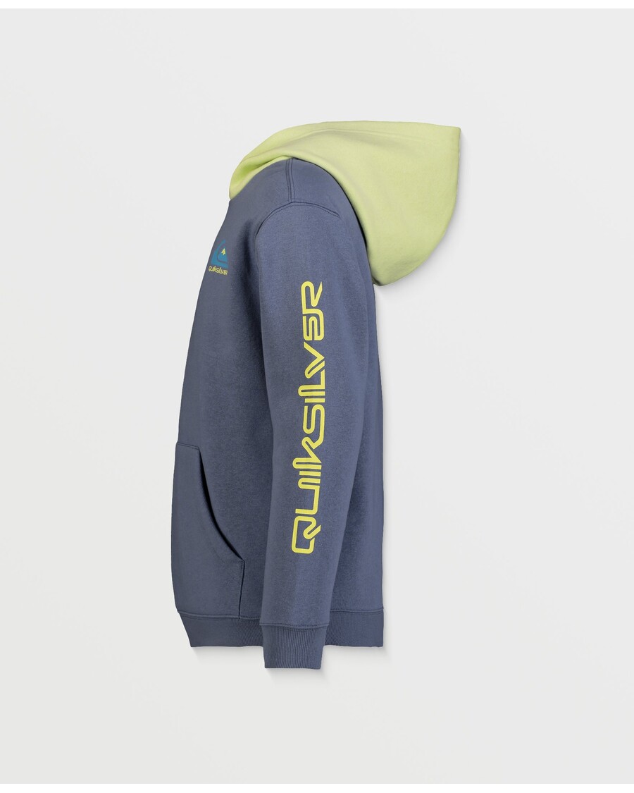 Quik Silver Boys 2-7 Colorblock Hoodie - Flint Stone