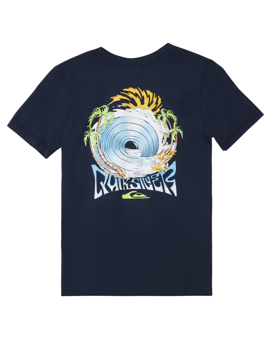 Quiksilver Boys 8-16 Spin Cycle T-paita - Laivastonsininen Bleiseri