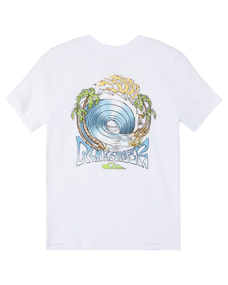 Quiksilver Poikien 8-16 Spin Cycle T-paita - Valkoinen