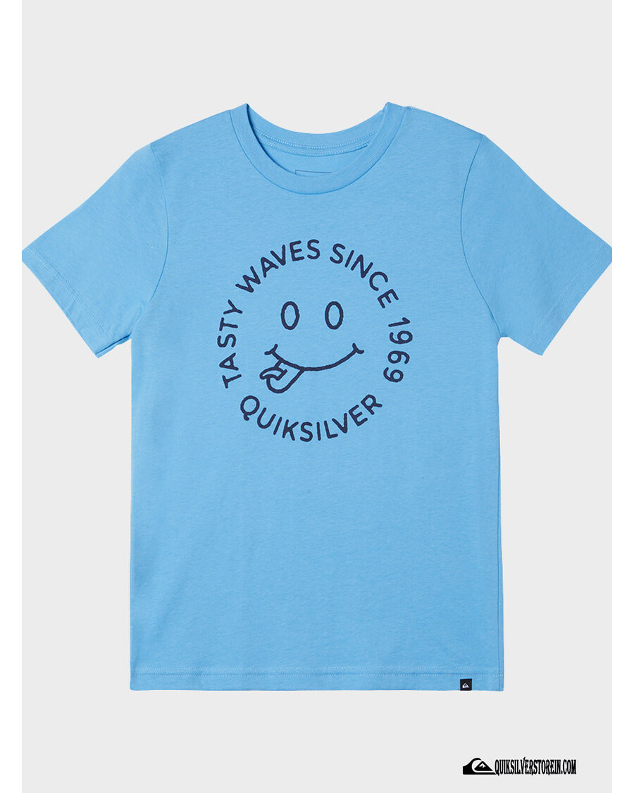 Tricou Băieți Quiksilver 8-16 Taty Waves - Albastru Azuriu