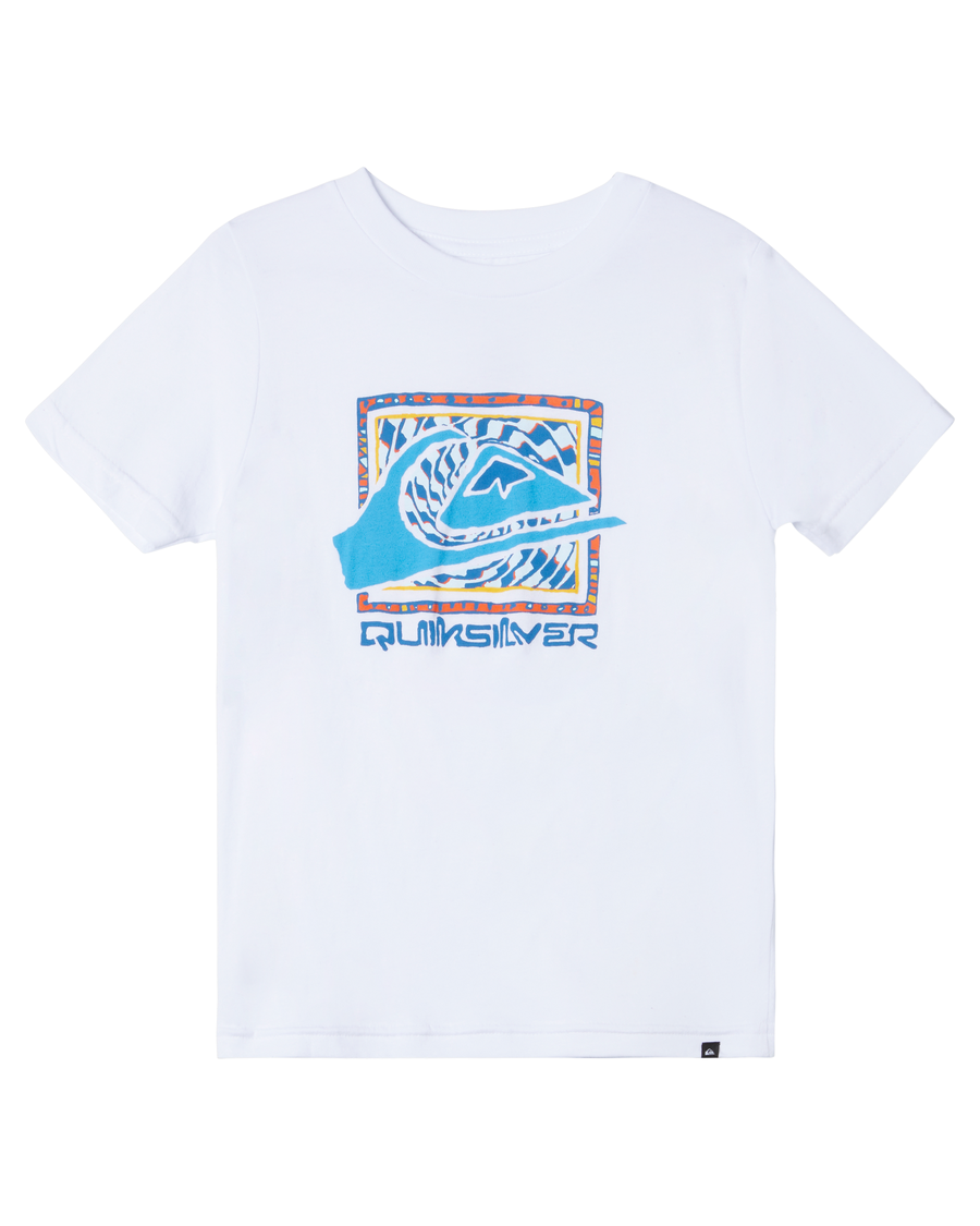 Quiksilver Boys 2-7 Velika Akcijska Majica - Bijela