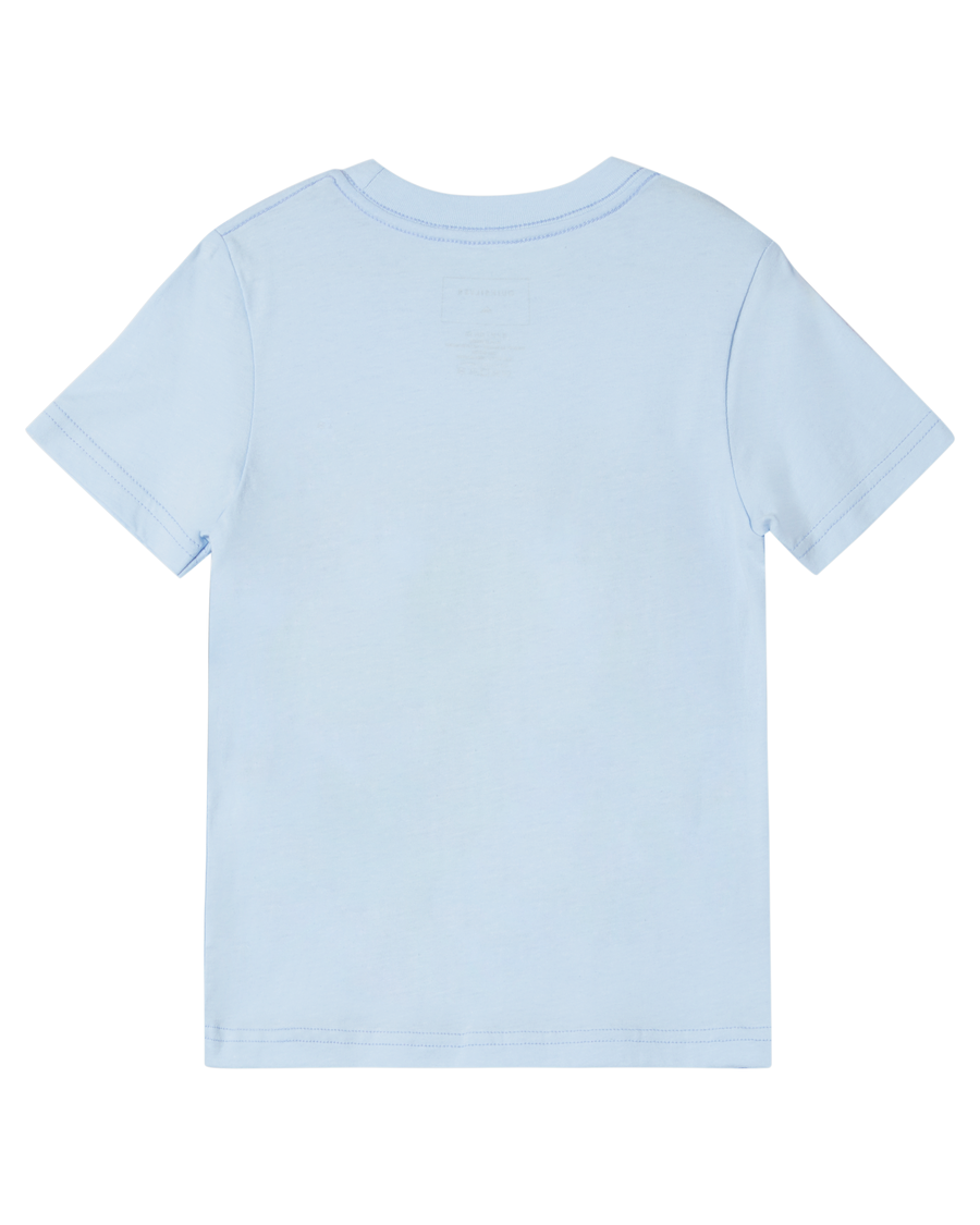 Quik Silver Boys 2-7 Surf The Earth Kt0 T-Shirt - Clear Sky