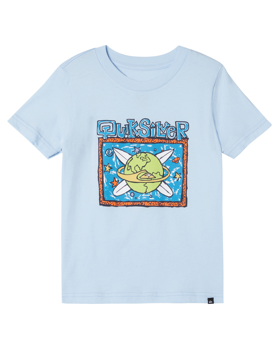 Quiksilver Boys 2-7 Surf The Earth Kt0 Majica - Vedro Nebo