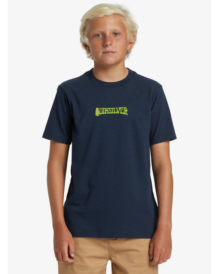 Quiksilver Boys 8-16 Island Sunrise T-paita - Tumma Laivastonsininen
