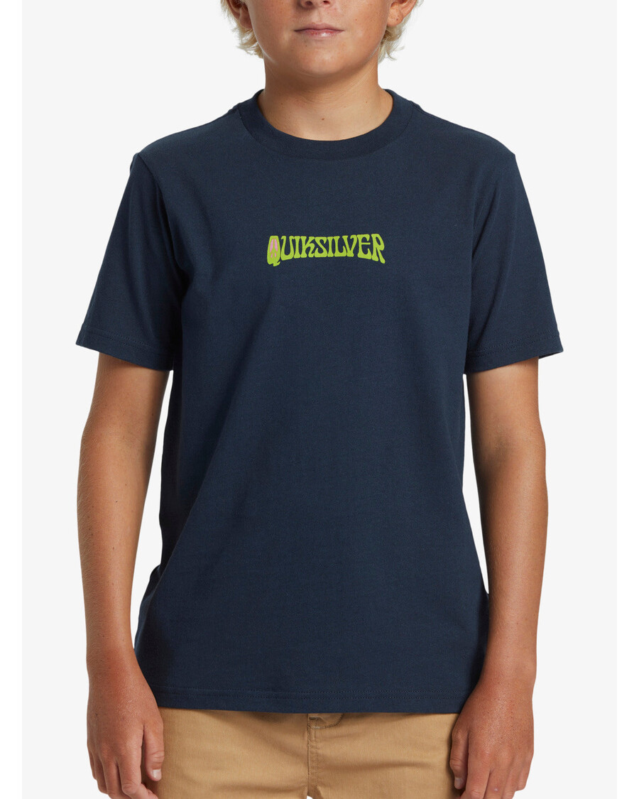 Quiksilver Boys 8-16 Island Sunrise T-paita - Tumma Laivastonsininen