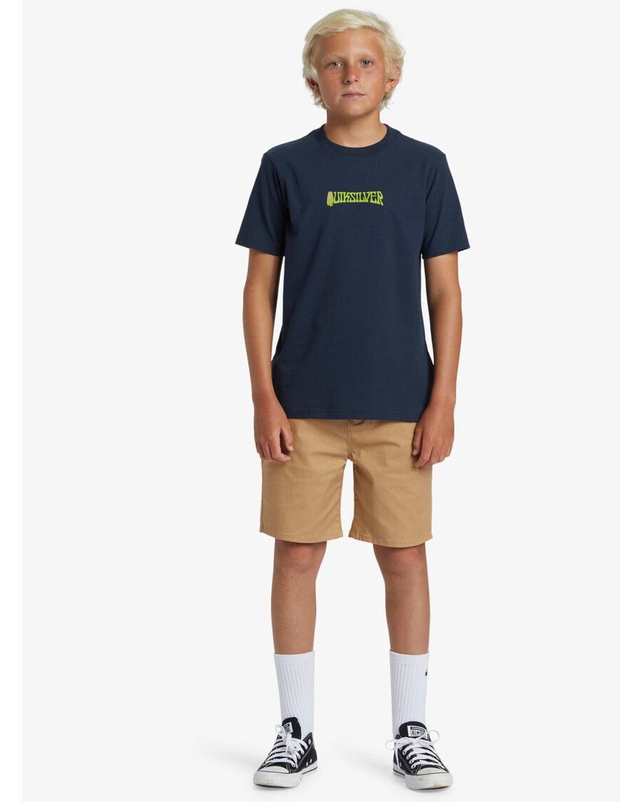 Quiksilver Boys 8-16 Island Sunrise T-paita - Tumma Laivastonsininen