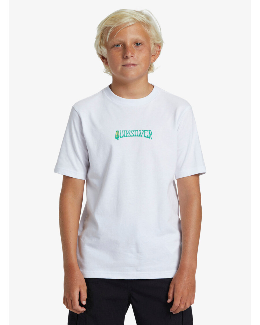Quik Silver Boys 8-16 Island Sunrise T-Shirt - White