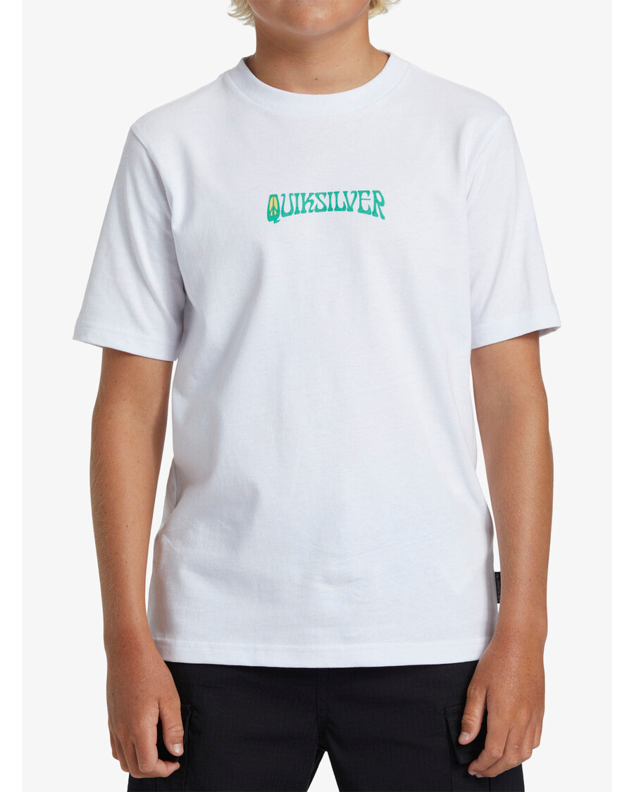Quik Silver Boys 8-16 Island Sunrise T-Shirt - White