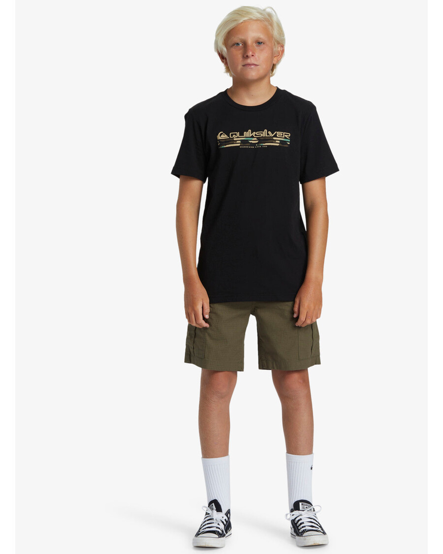 Quik Silver Boys 8-16 Omni Fill T-Shirt - Black