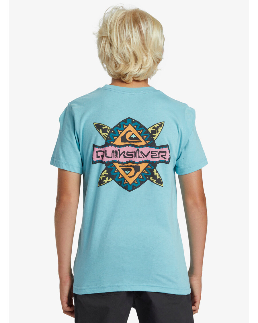 تی شرت باران ساز پسرانه 8 تا 16 کویکس سیلور - آبی دریایی