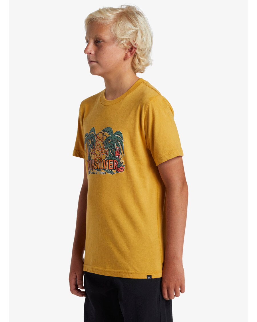 Quiksilver Pojat 8-16 Dala Jungle T-paita - Sinappi