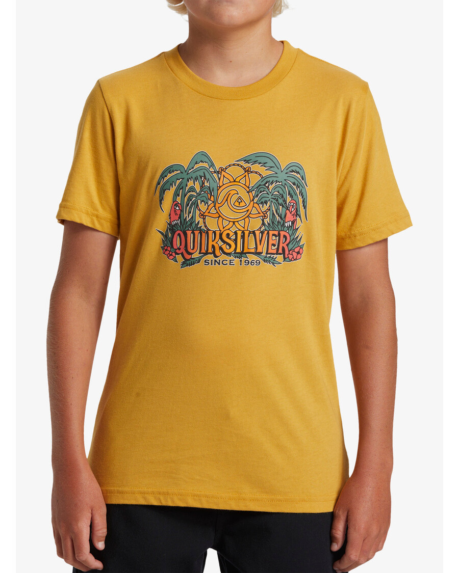 Quiksilver Pojat 8-16 Dala Jungle T-paita - Sinappi