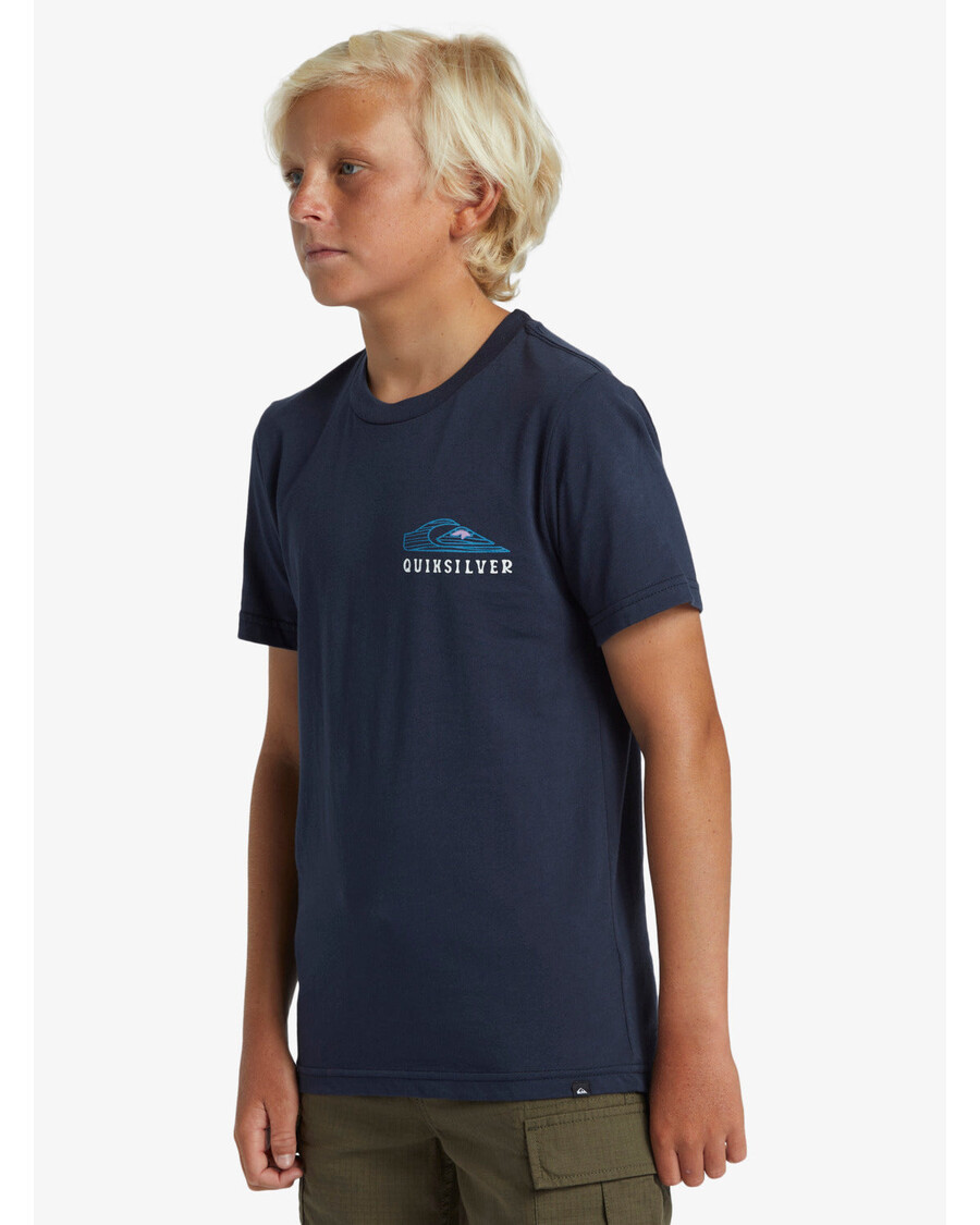 Quik Silver Boys 8-16 Snake Charmer T-Shirt - Dark Navy