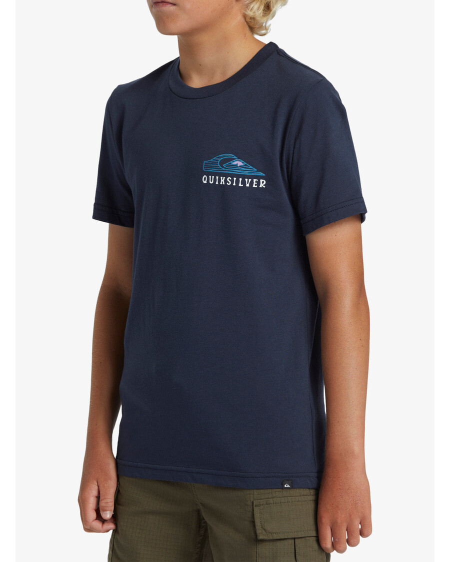 Quik Silver Boys 8-16 Snake Charmer T-Shirt - Dark Navy