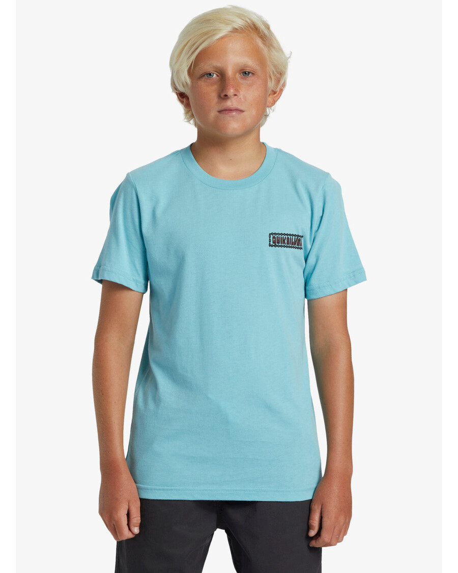 Quiksilver Majica Kratkih Rukava Za Dječake 8-16 - Marine Blue