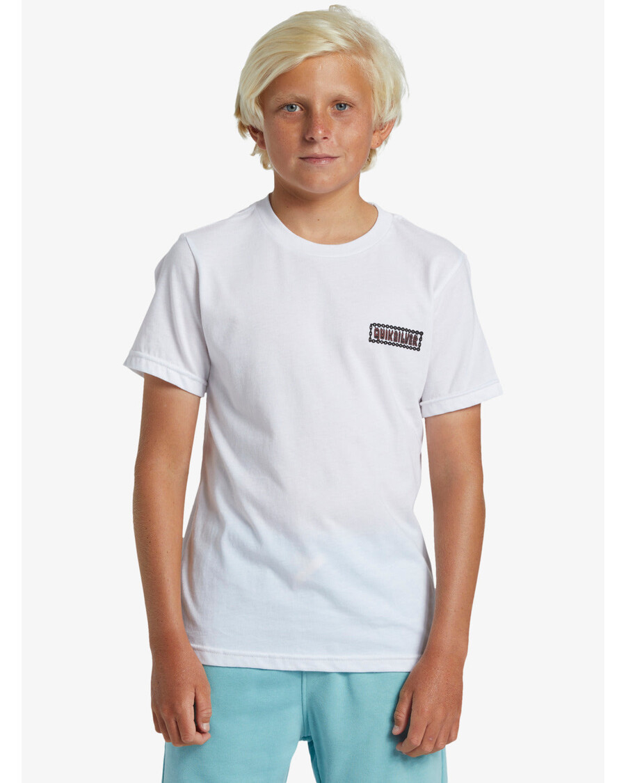Quiksilver Majica Kratkih Rukava Za Dječake 8-16 - Bijela