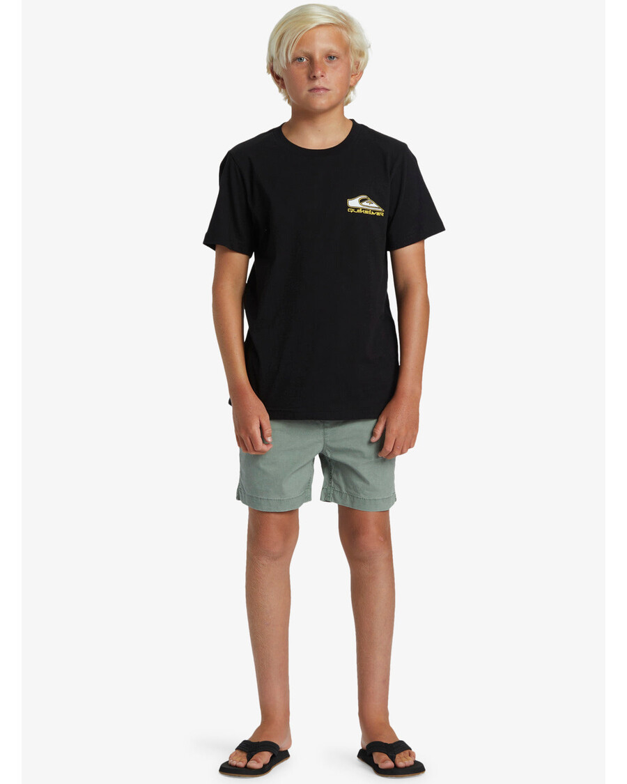 Quik Silver Boys 8-16 Step Up T-Shirt - Black