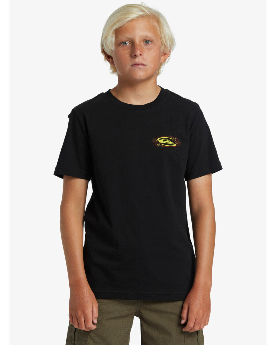 Quiksilver Majica Kratkih Rukava Za Dječake 8-16 Tc - Crna