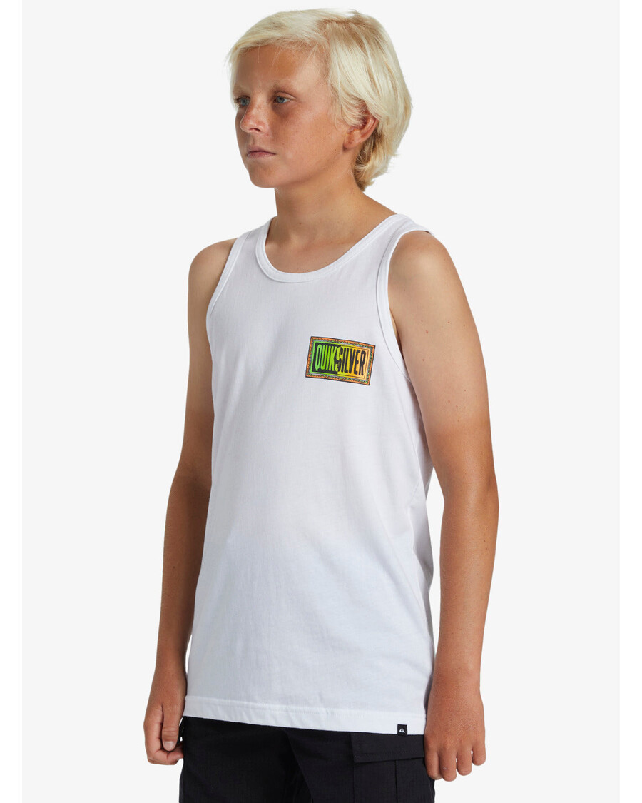 Quik Silver Boys 8-16 Day Tripper Tank Top - White