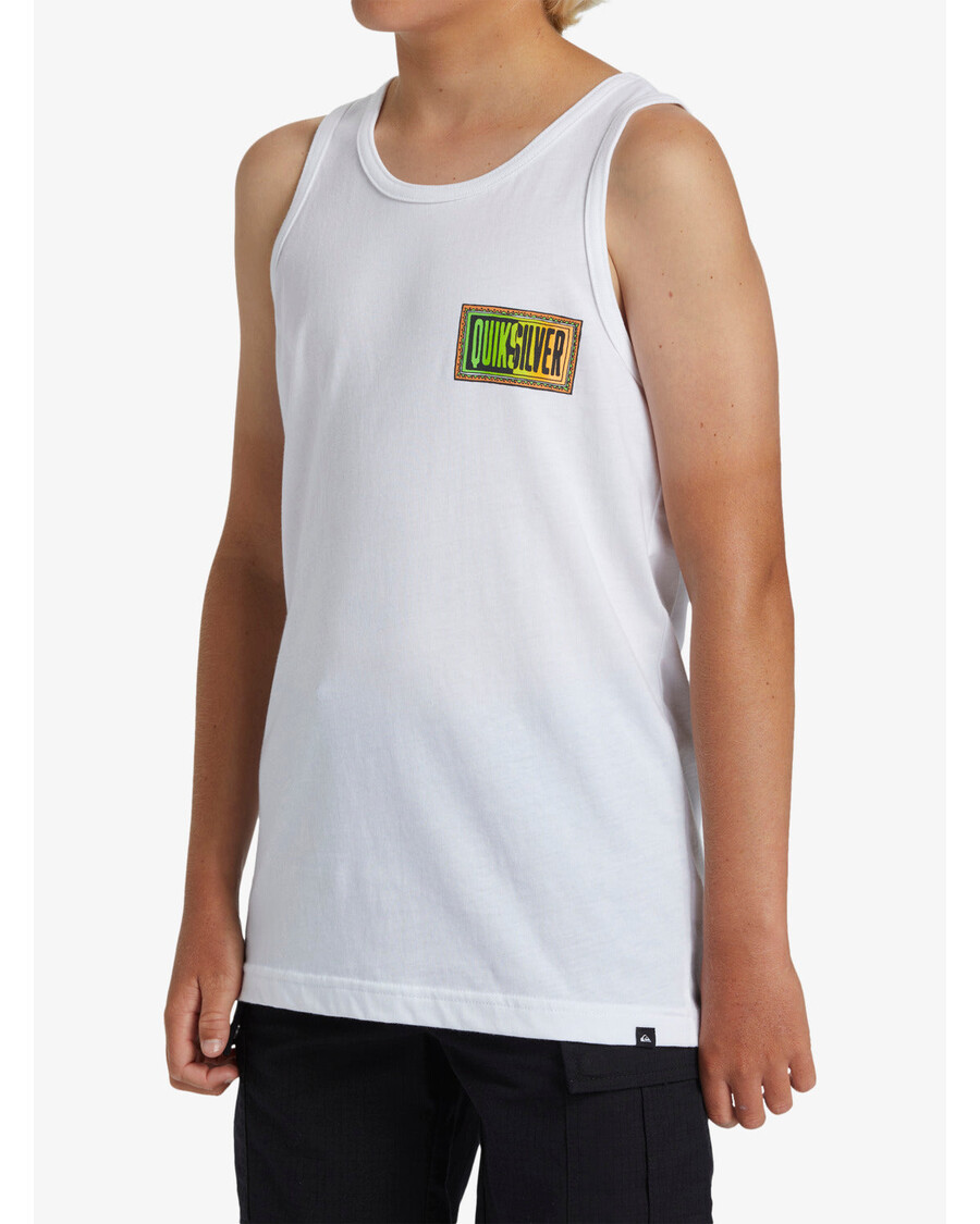 Quik Silver Boys 8-16 Day Tripper Tank Top - White