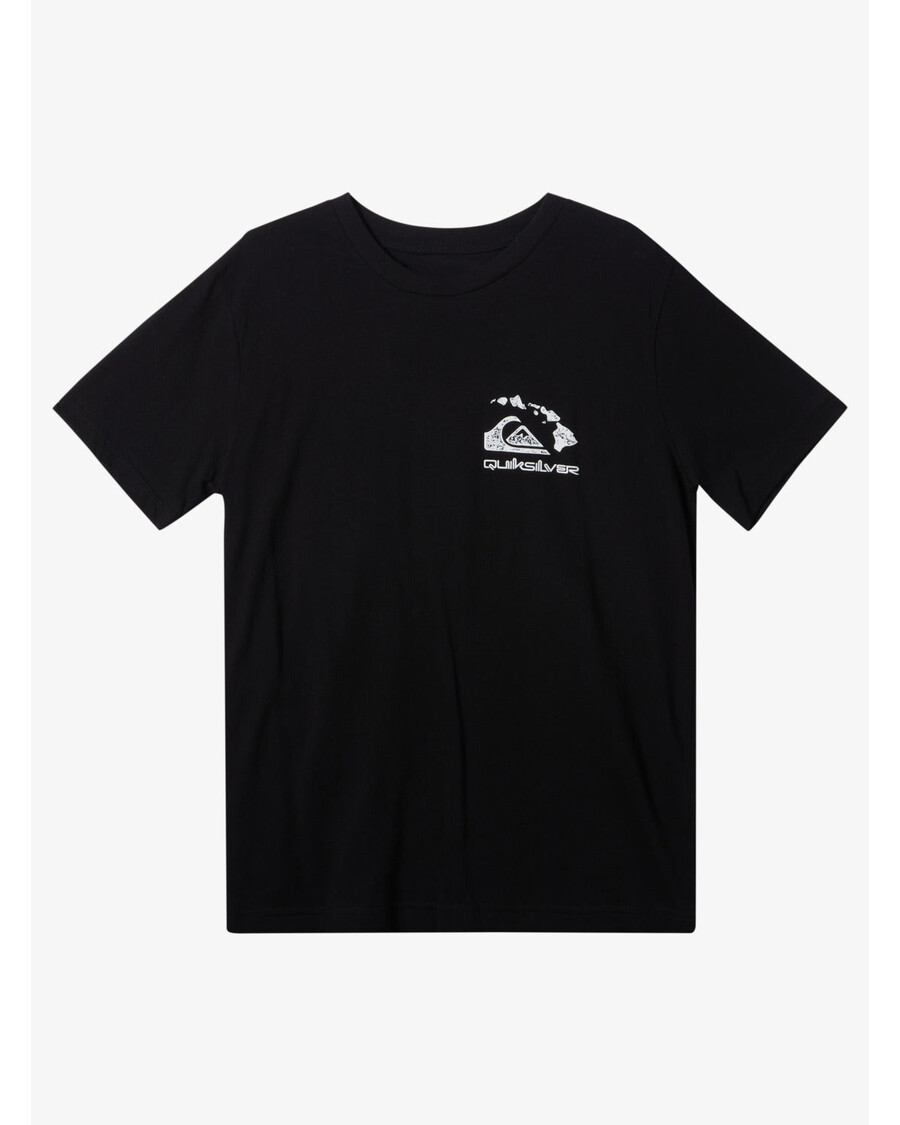 Quiksilver Majica Kratkih Rukava Za Dječake 8-16 Hawaii Keep In Rhythm - Crna