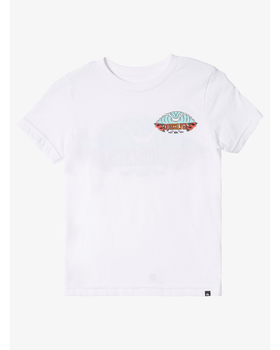 Quiksilver Boys 2-7 Trooppinen Haalistuva T-paita - Valkoinen