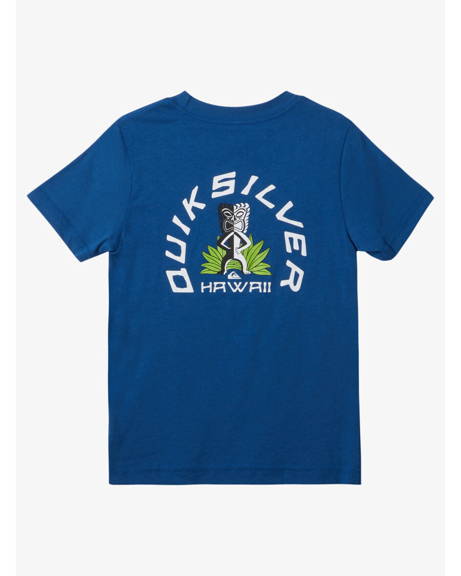 Koszulka Quiksilver Chłopięca 2-7 Hawaje Tiki Tom - Błękit Królewski