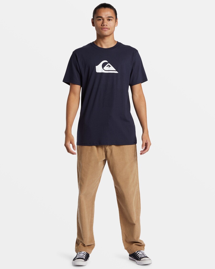 Quiksilver Poikien 8-16 Comp Logollinen T-paita - Laivastonsininen Bleiseri