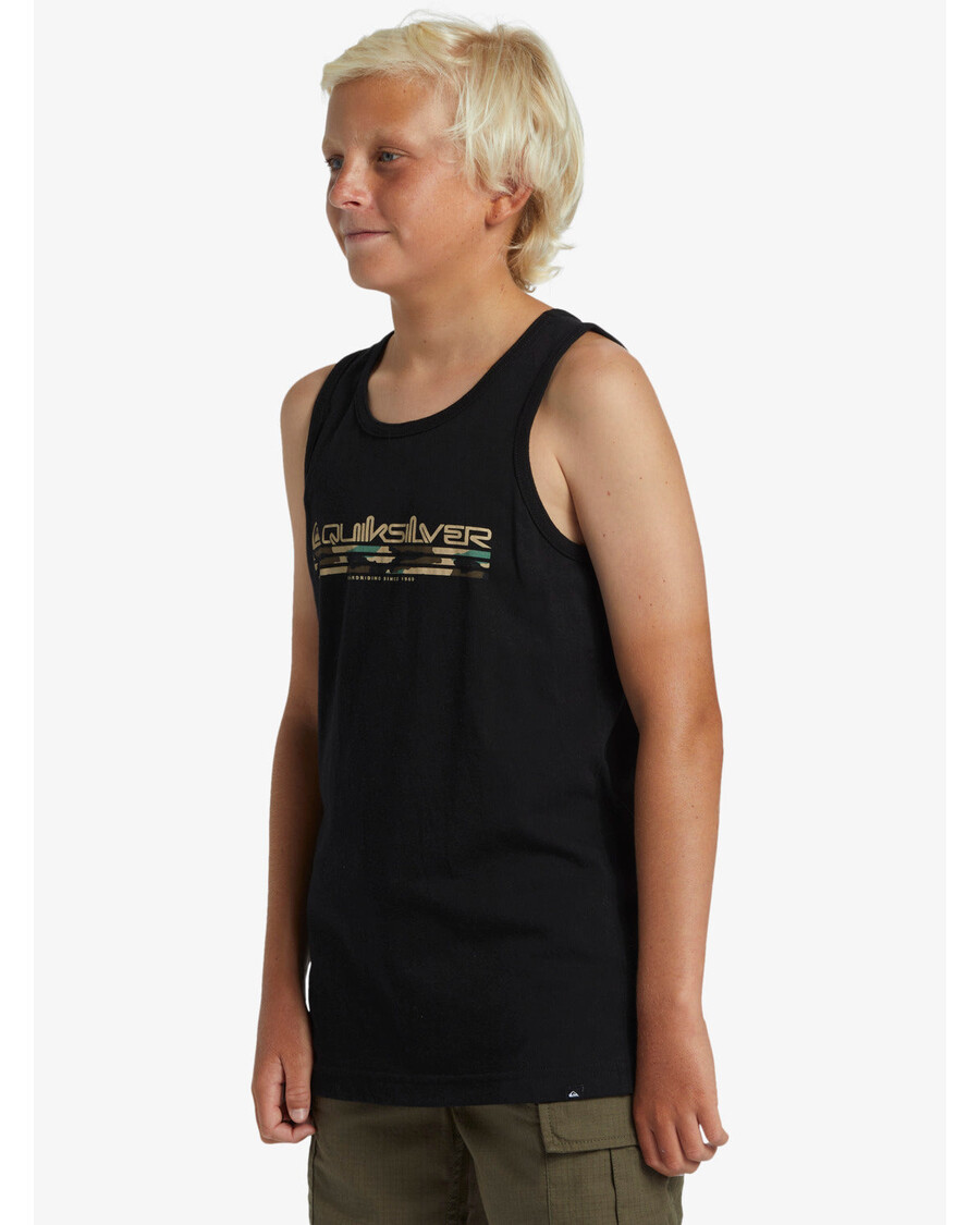 חולצת טריקו Quiksilver בנים 8-16 Omni Fill - שחורה