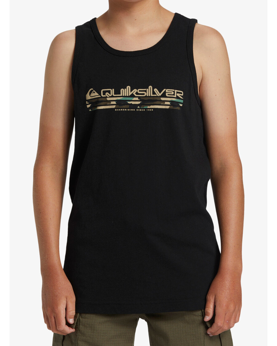 חולצת טריקו Quiksilver בנים 8-16 Omni Fill - שחורה