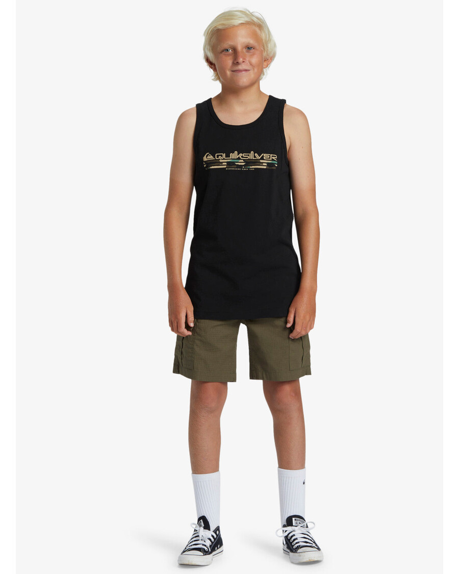 חולצת טריקו Quiksilver בנים 8-16 Omni Fill - שחורה