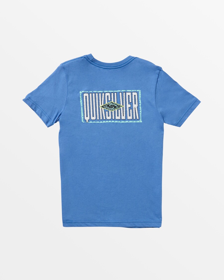 Футболка Quiksilver с окаменелым узором для мальчиков 8–16 лет – звездчатый сапфир