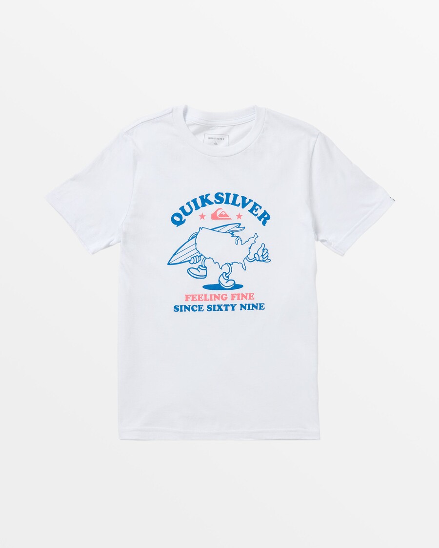 Quiksilver Pojat 8-16 Surfin Usa T-paita - Valkoinen