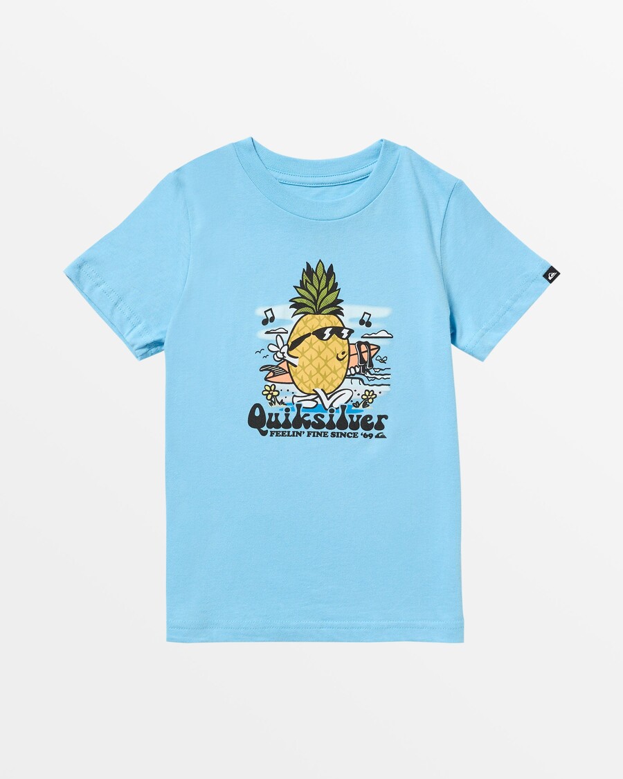 Quiksilver Chlapčenské Tričko 2-7 Ananás Vibes - Aljašská Modrá