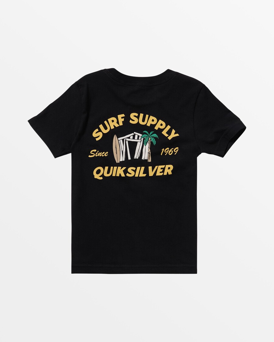 Quiksilver Chlapecké Tričko 2-7 Surf Shack - čierne