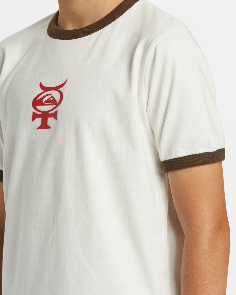 Quik Silver Boys 8-16 Mercury Ringer T-Shirt - Snow White