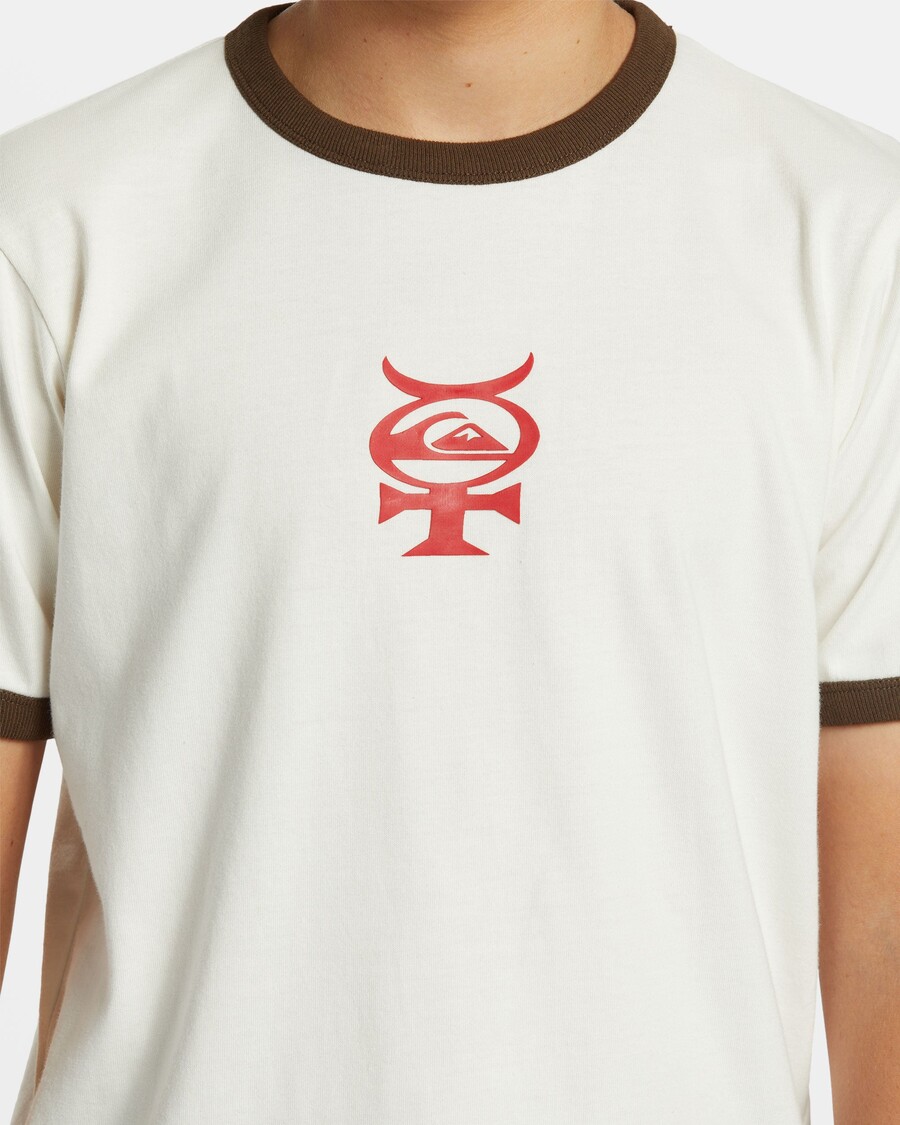 Quik Silver Boys 8-16 Mercury Ringer T-Shirt - Snow White