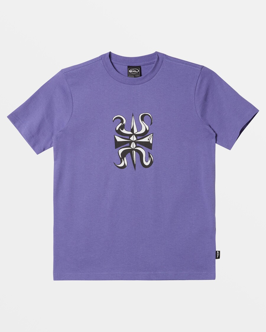 Quiksilver בנים 8-16 חולצת טריידנט - כחול קורסיקני