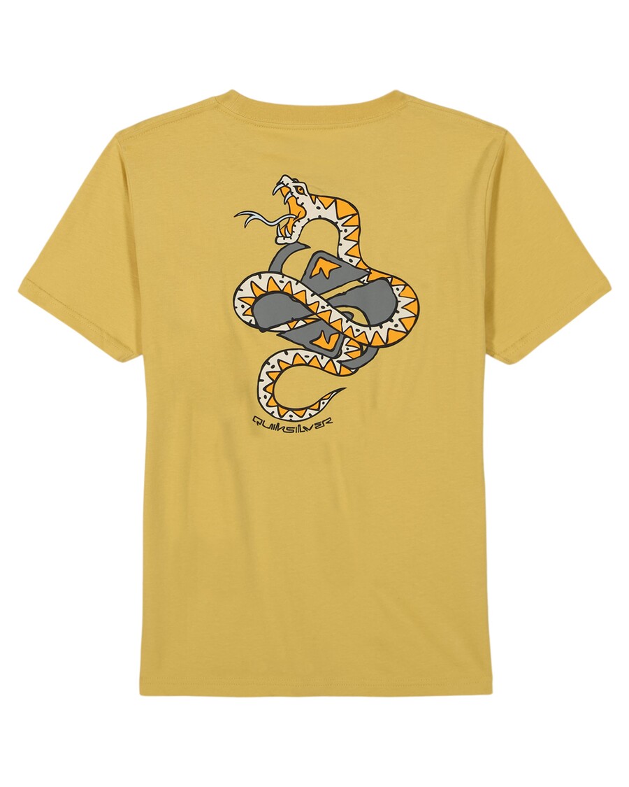 Quik Silver Boys 8-16 Snake Skin T-Shirt - Fall Leaf