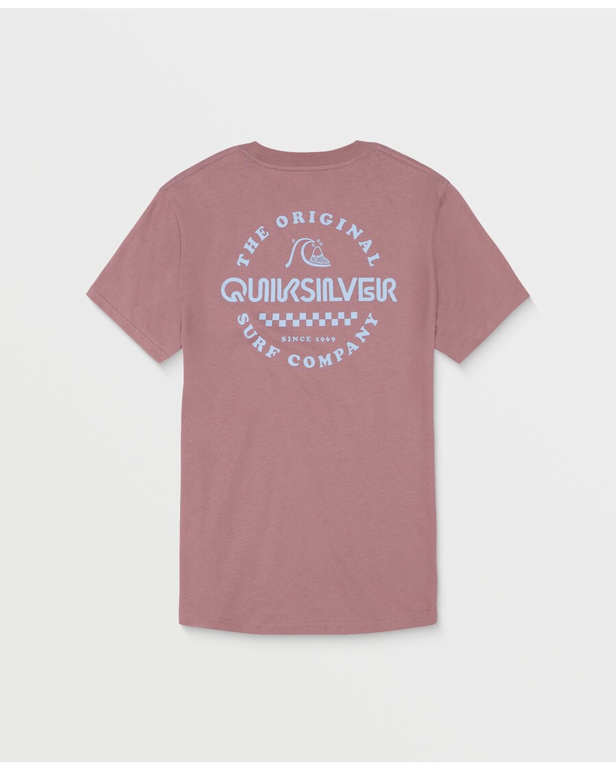 Camiseta Quiksilver Omni Check Para Niños 8-16 - Grape Shake
