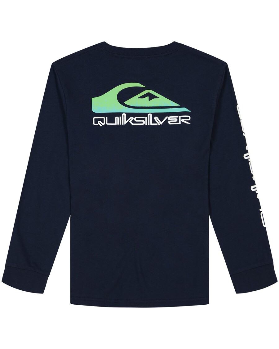 Kaos Quiksilver Anak Laki-laki Lengan Panjang 8-16 Omni Logo Core - Dark Navy