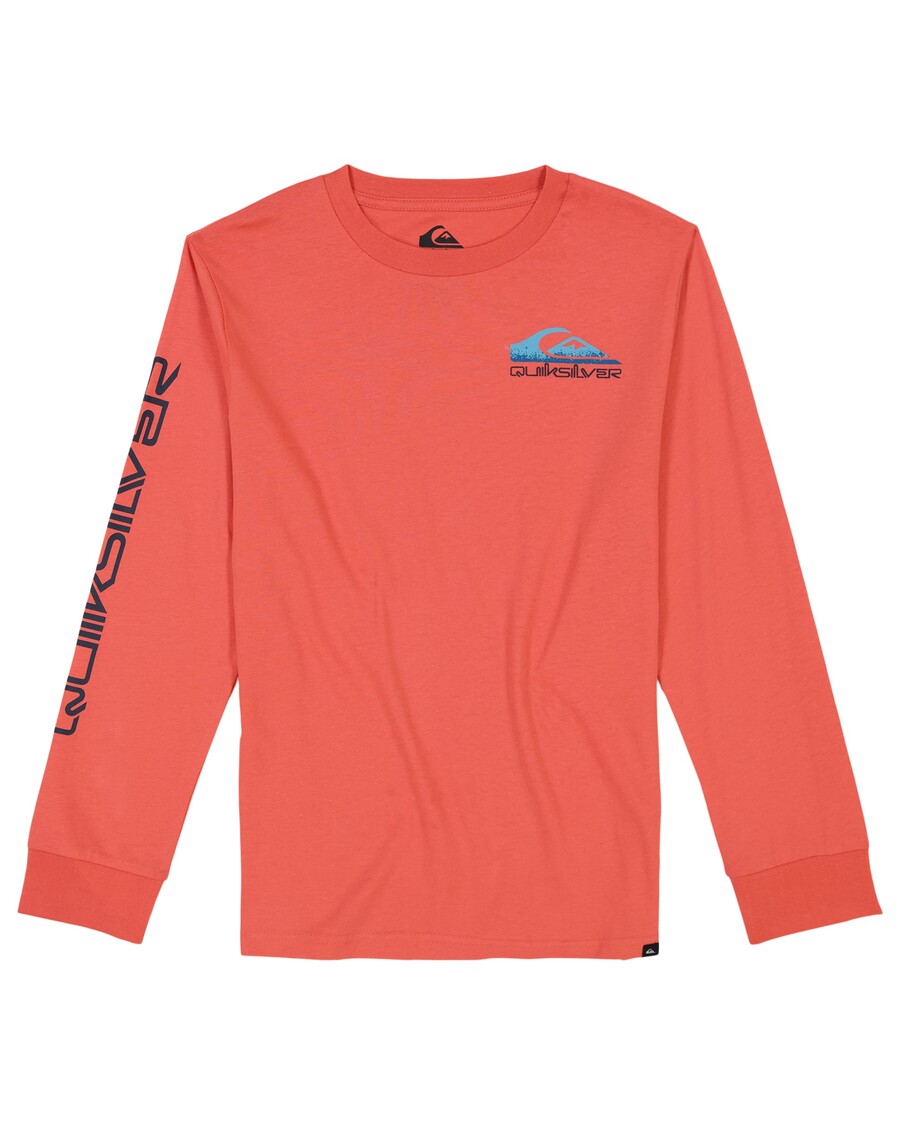 μακρυμάνικο μπλουζάκι Quiksilver Boys 8-16 Omni Logo - Spiced Coral