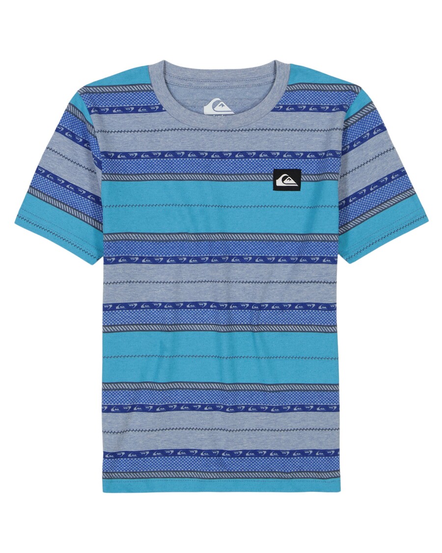 Quiksilver Fantovska Majica S črtami 2-7 Fade - Flint Stone Heather