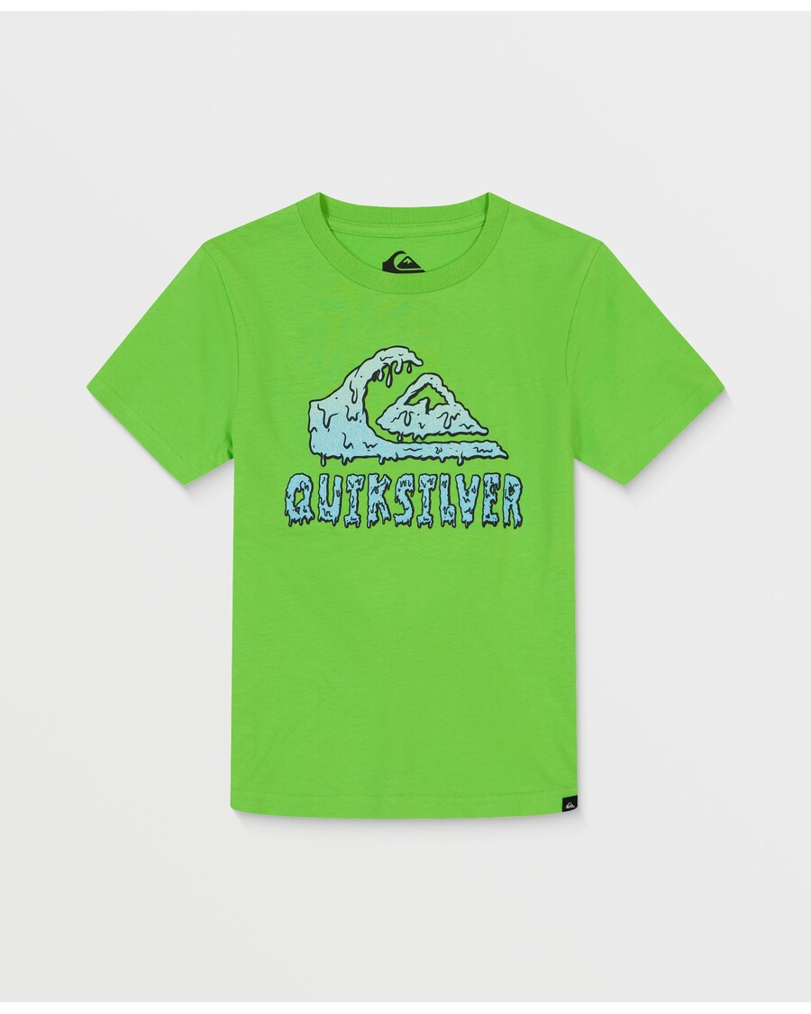 T-shirt Quiksilver Boys 2-7 Slim Logo - πράσινο φλας