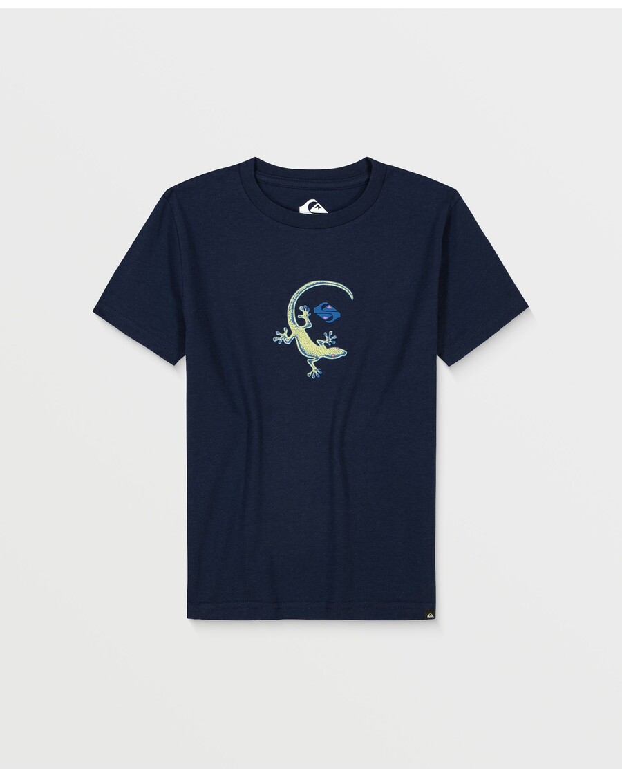 Quiksilver Pojkar 8-16 Gecko Ungdoms T-shirt - Mörk Marinblå