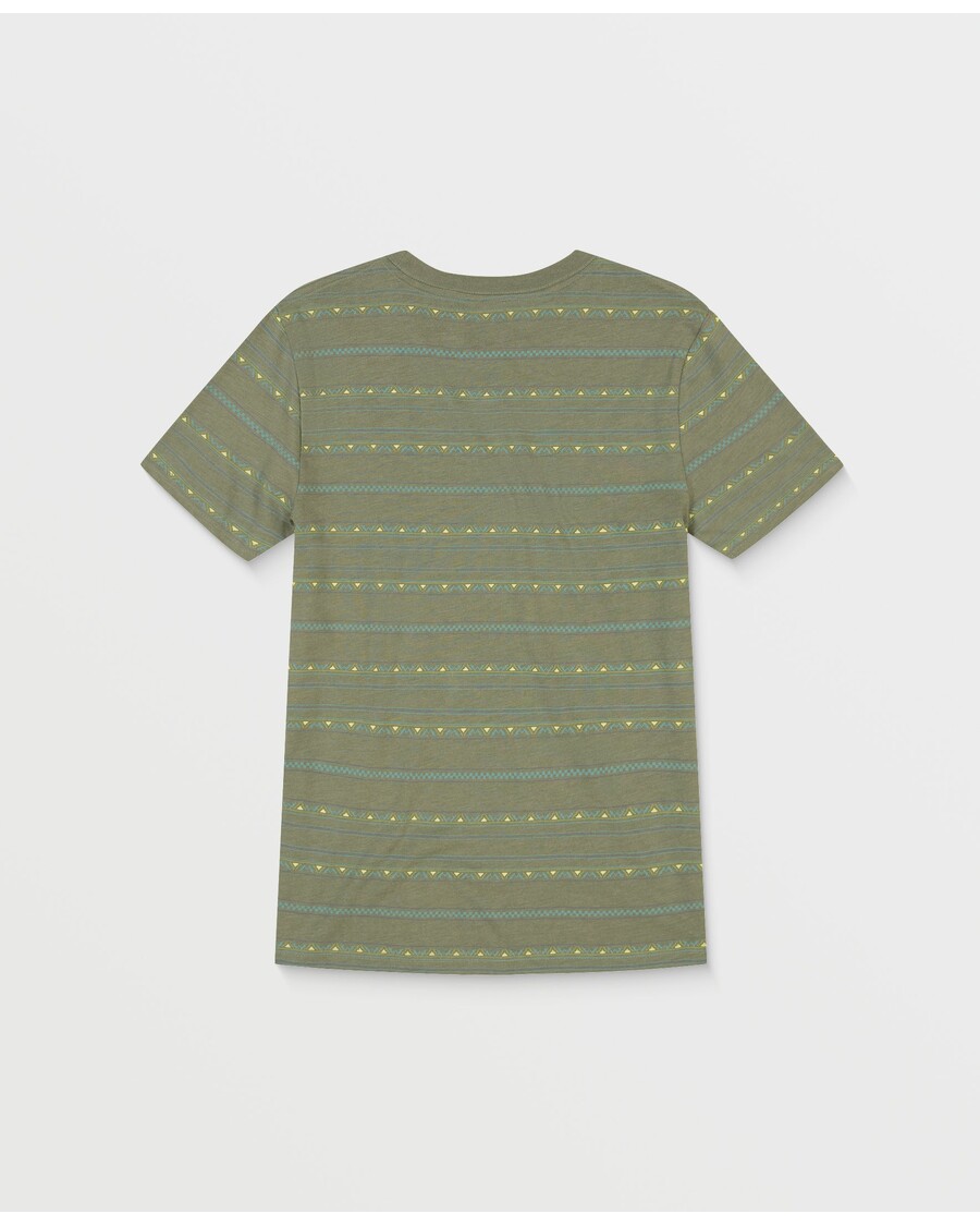 Quiksilver Chlapecké 8-16denní Tričko S Pruhy - Sea Spray Heather