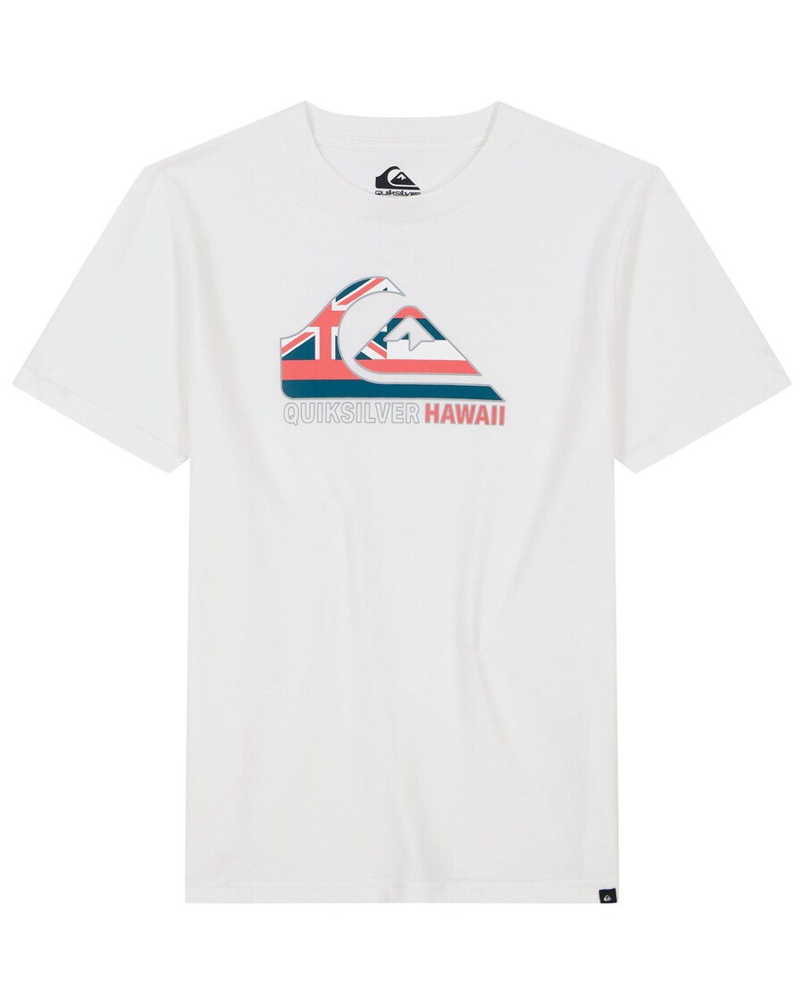 T-shirt Quiksilver Boys 8-16 Hawaii Flag - χιόνι